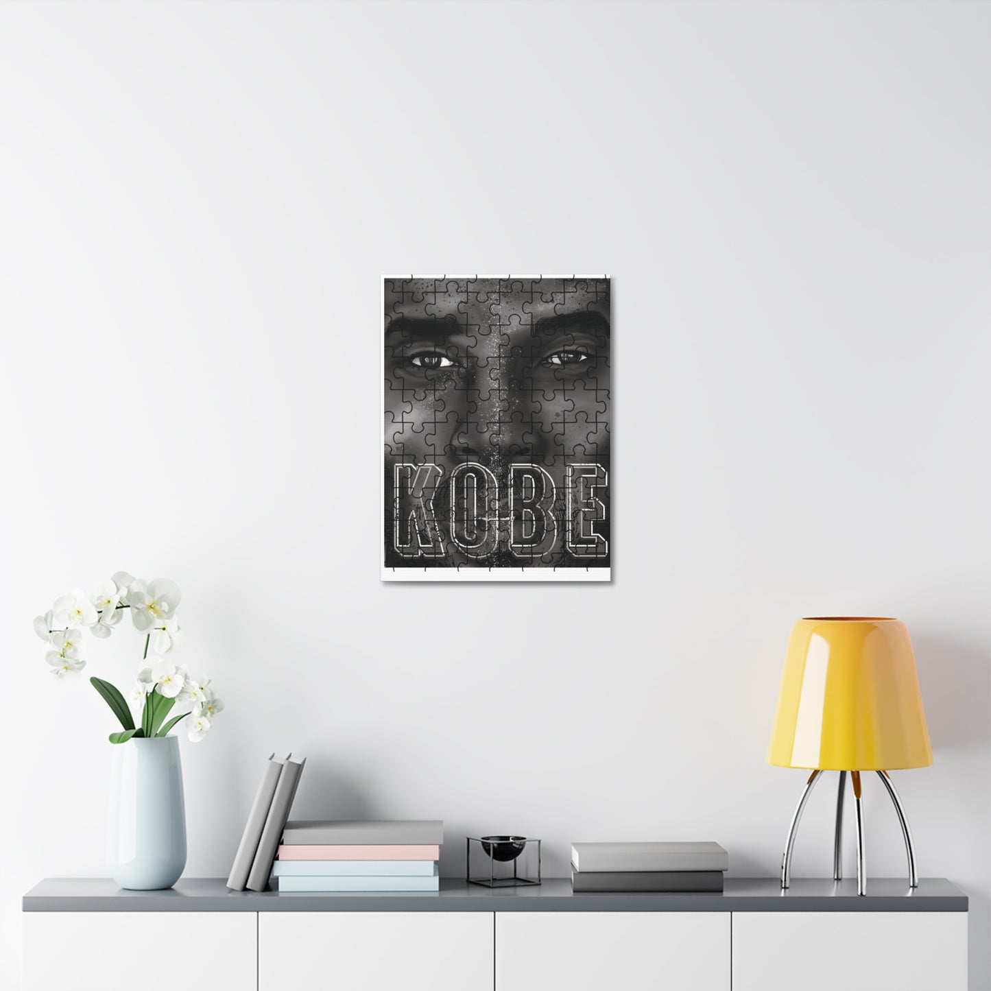 LWhite's Grayscale Kobe Stretched Canvas