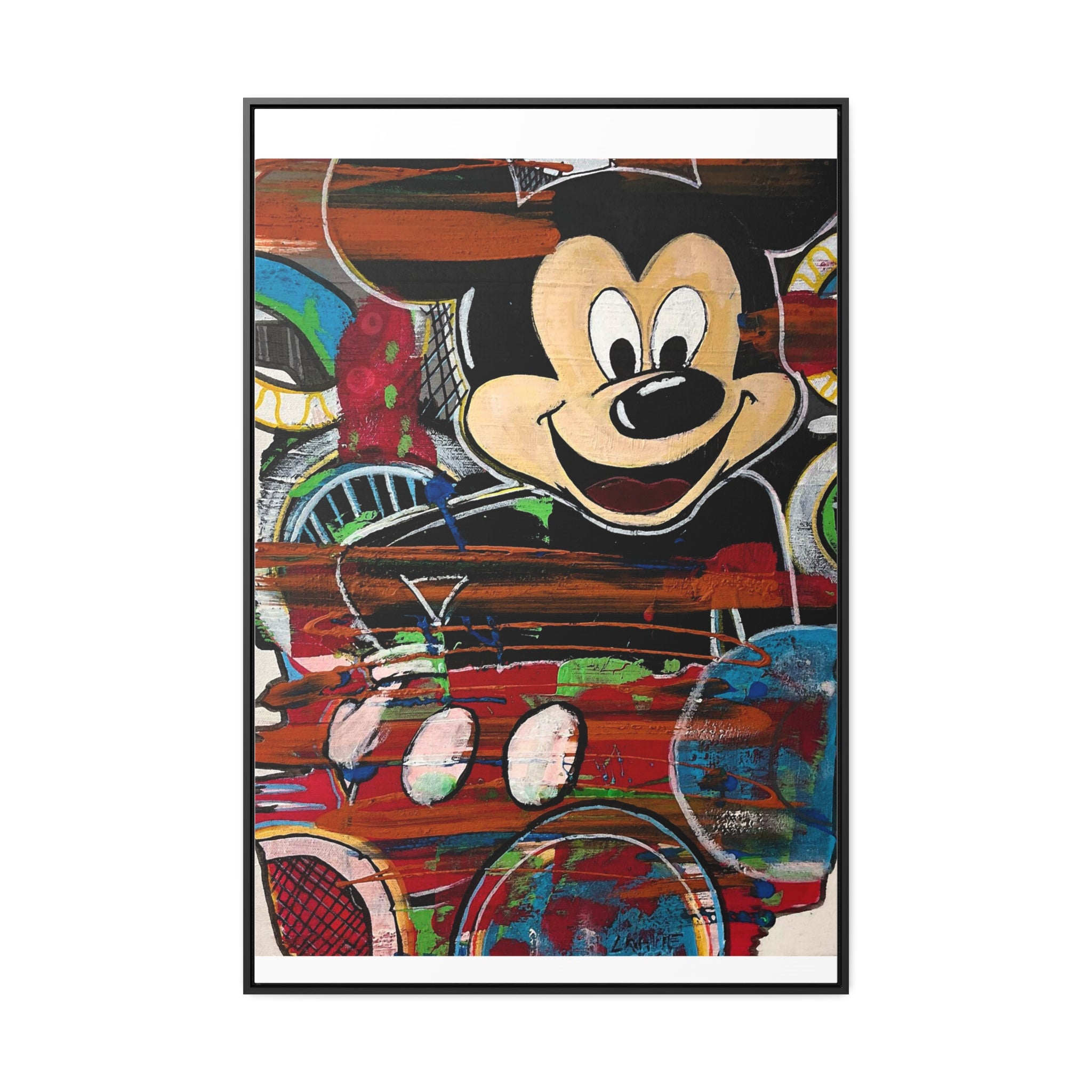 Canvas Print - Mickey Mouse Original Painting
